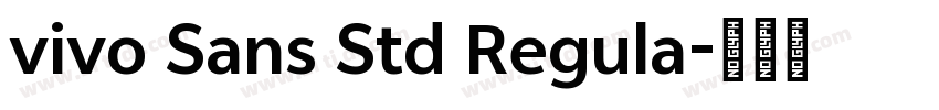 vivo Sans Std Regula字体转换